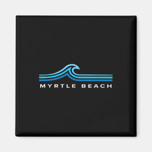 Myrtle Beach South Carolina Wellen Herren Damen Ju Magnet