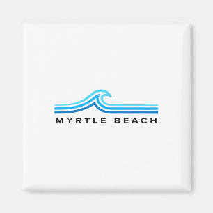 Myrtle Beach South Carolina Wellen Herren Damen Ju Magnet