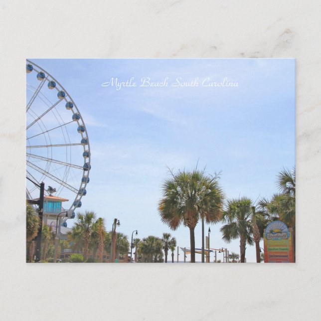 Myrtle Beach South Carollina, Skywheel Postkarte (Vorderseite)