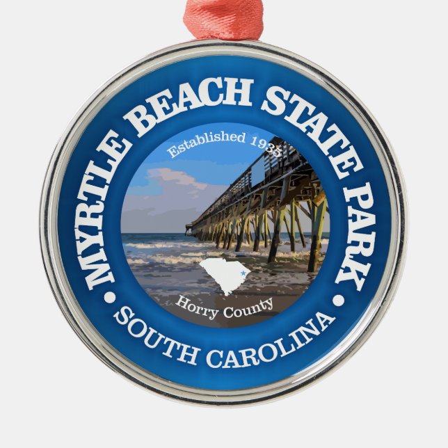Myrtle Beach SP Ornament Aus Metall (Vorne)