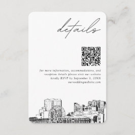 Myrtle Beach Wedding Details QR Code Small Begleitkarte