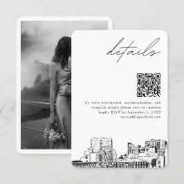 Myrtle Beach Wedding Details QR Code Small Begleitkarte