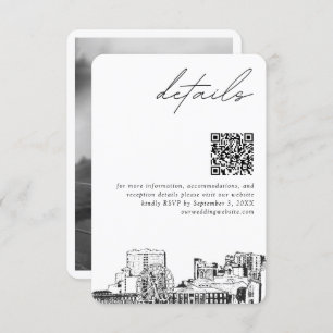 Myrtle Beach Wedding Details QR Code Small Begleitkarte