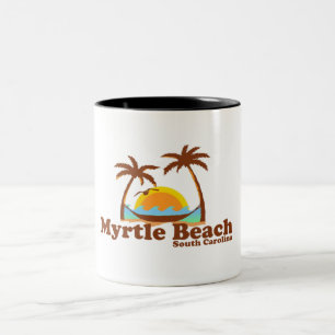 Myrtle Beach. Zweifarbige Tasse