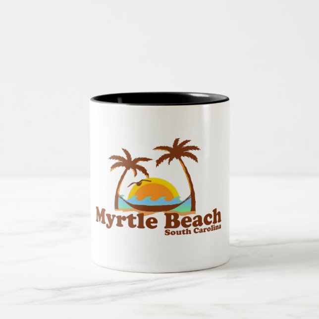 Myrtle Beach. Zweifarbige Tasse (Mittel)