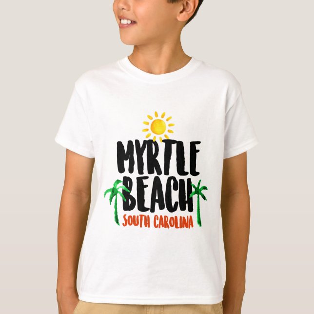 Myrtle- BeachAquarell T-Shirt (Vorderseite)