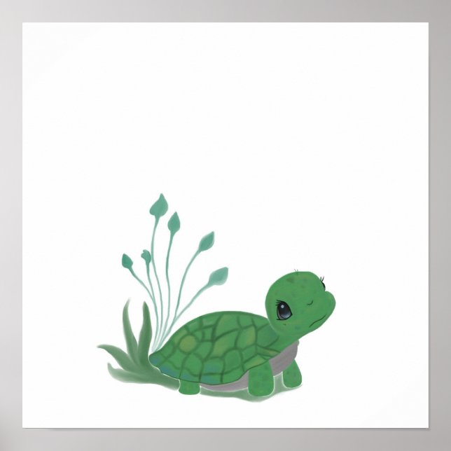 Myrtle die Schildkröte!  Poster (Vorne)