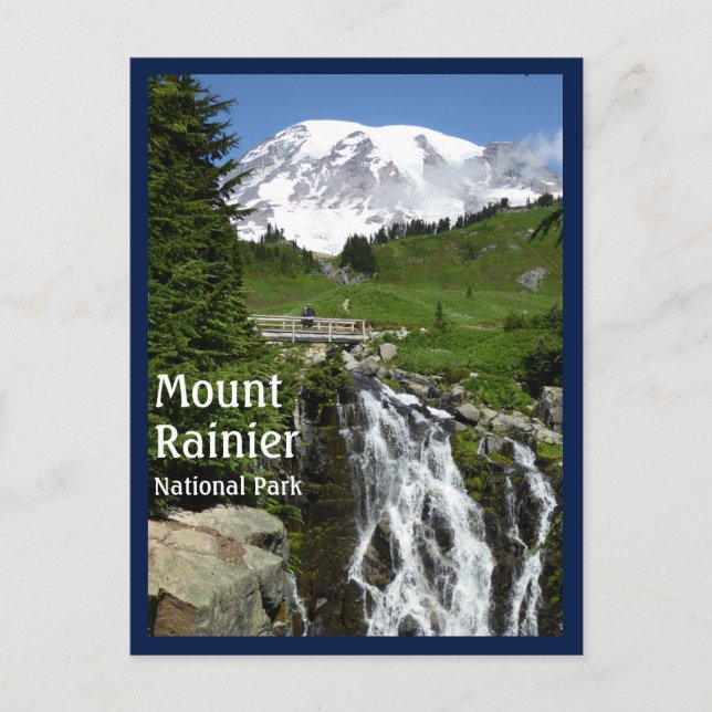 Myrtle Falls (Mount Rainier N.P.) Postkarte (Vorderseite)