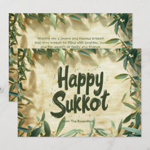 Myrtle Leaf Sukkot Blessing-Karte Einladung