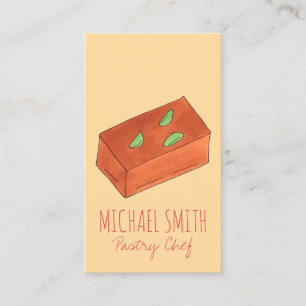 Mysore Pak Indian Sweet Bakery Pastry Koch Food Visitenkarte