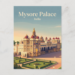 Mysore-Palast Indien Postkarte
