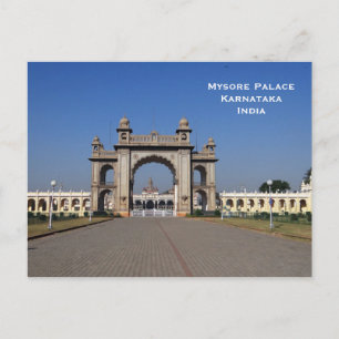 Mysore-Palast Indien Vintage-Tourismus Reise Hinzu Postkarte