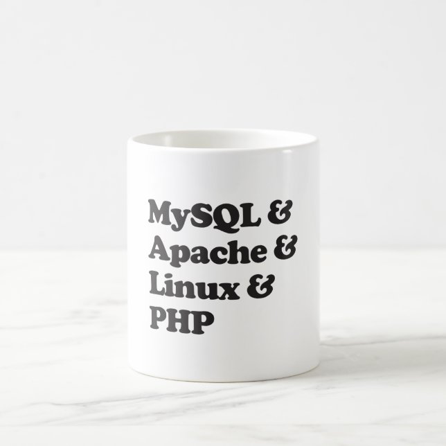 Mysql Apache Linux PHP Tasse (Mittel)
