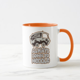 Mysteriemaschine "Immer bis zur Mitte" Tasse