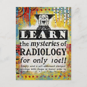 Mysteries der Radiologie Postkarte Lustiger Radiol