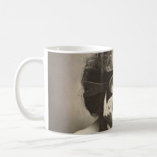 Mysteriös maskierte Lady Countess Castiglione Kaffeetasse (Links)