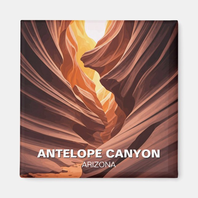 Mysteriöse Antelope Canyon Navajo Nation Arizona Magnet (Vorne)