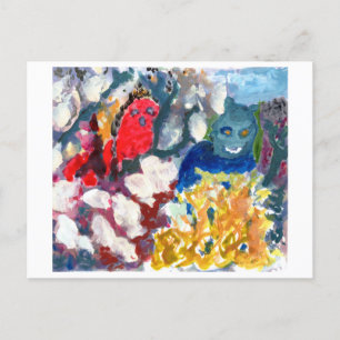 Mysteriöse Beängstigende Figuren #1 Postkarte