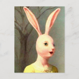 Mysteriöse Bunny Girl Postkarte