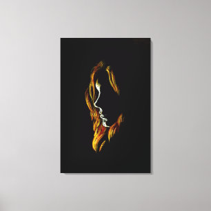Mysteriöse Frau Canvas Print Leinwanddruck
