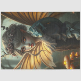 Mysteriöse Gothic Dragon Fairy Seidenpapier