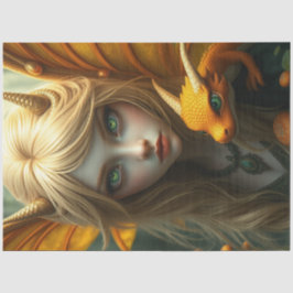 Mysteriöse Gothic Dragon Fairy Seidenpapier