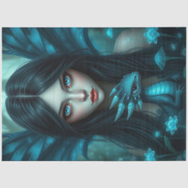 Mysteriöse Gothic Dragon Fairy Seidenpapier