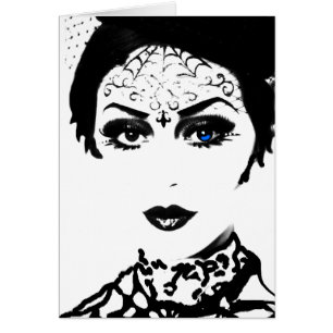 Mysteriöse gotische Dame