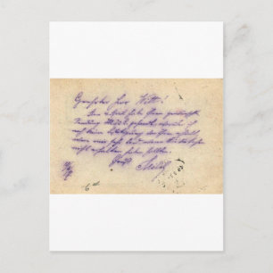 Mysteriöse Handschrift - Postkarte 1897 verschickt