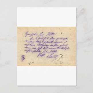 Mysteriöse Handschrift - Postkarte 1897 verschickt
