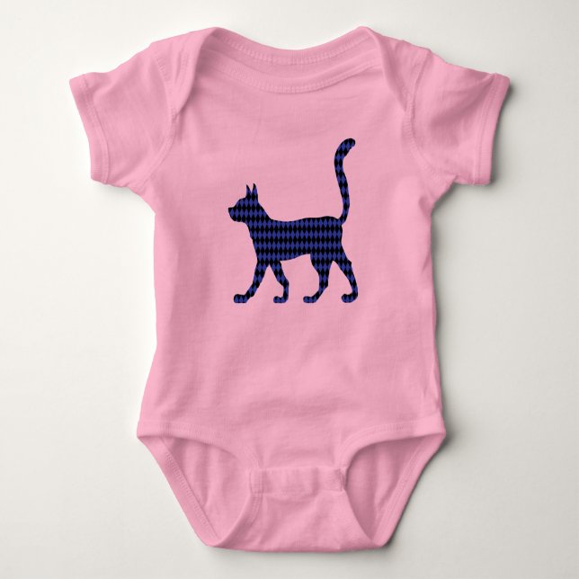 Mysteriöse Katze Baby Strampler (Vorderseite)
