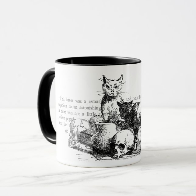 Mysteriöse Katzen Tasse (Vorderseite Links)