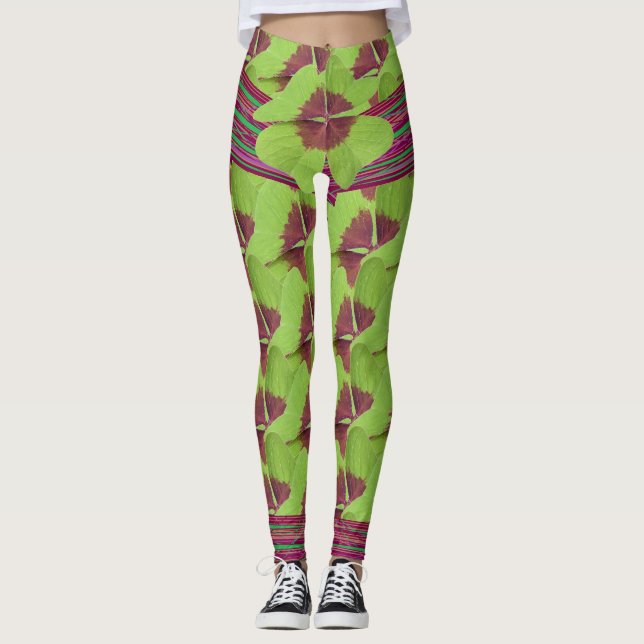Mysteriöse Klee Leggings (Vorderseite)
