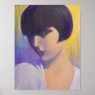 MYSTERIÖSE KUNST-DEKO-DAME POSTER