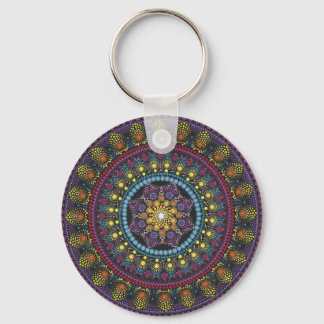 Mysteriöse Mandala Schlüsselanhänger