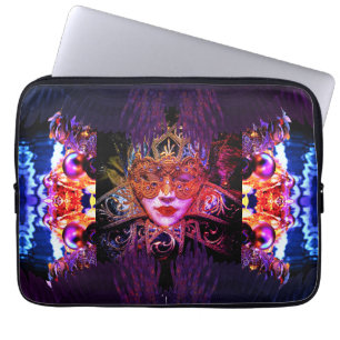 Mysteriöse Masquerade Ball Schönheitsmaske Laptopschutzhülle