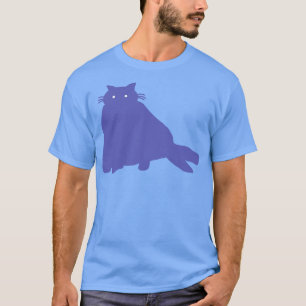 Mysteriöse Periwinkle Blue Chonk Kitty Cat 1 T-Shirt