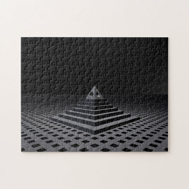 Mysteriöse Pyramide Puzzle (Horizontal)
