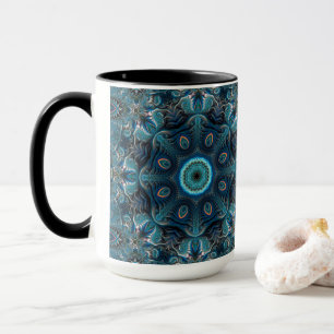 Mysteriöse Raum-Mandala Tasse