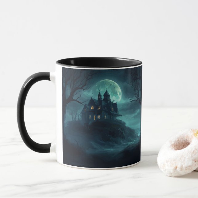 Mysteriöse Seebühne Tasse (Mit Donut)