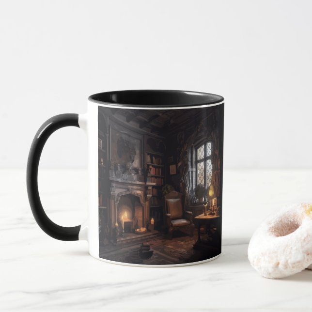 Mysteriöse Seebühne Tasse (Mit Donut)