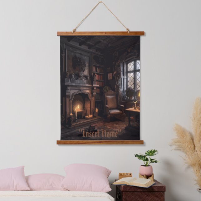 Mysteriöse Seebühne Wandteppich Mit Holzrahmen (Schlafzimmer)