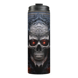 Mysteriöse Wrap des Metallschädels | Gothic Skull Thermosbecher