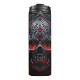 Mysteriöse Wrap des Metallschädels | Gothic Skull Thermosbecher