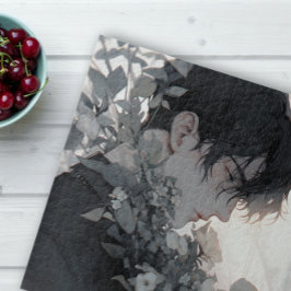 Mysteriöser Mensch und Blume Puzzle