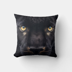 Mysteriöser Schwarzer Panther Kissen