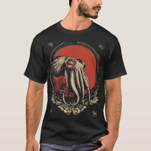 Mysteriöser Tintenfisch - Ozean Kreatur Vintage Ku T-Shirt