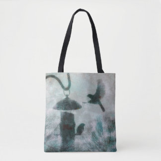 Mysteriöser Vogelflug zur Feeder-Tasche