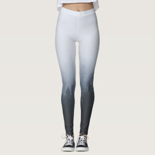 Mysteriöser Wald im Nebel Leggings