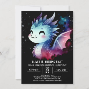 Mysteriöser Winged Dragon zum Geburtstag Einladung